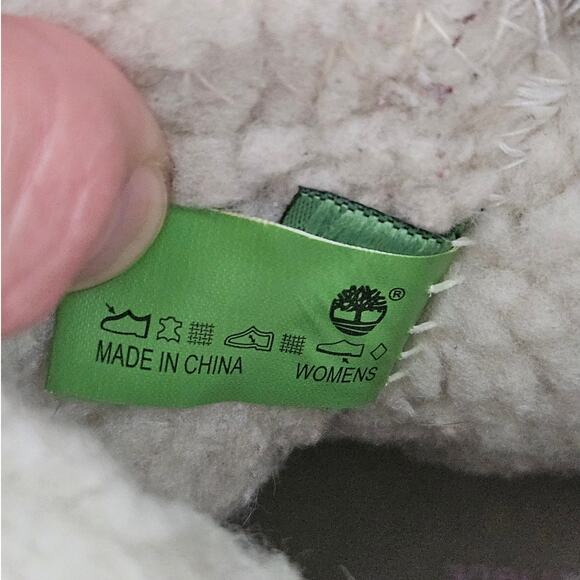 Timberland Women's Light Pink Jayne Waterproof Fold Down Boot sz 7M Fleece Basic - Picture 4 of 9